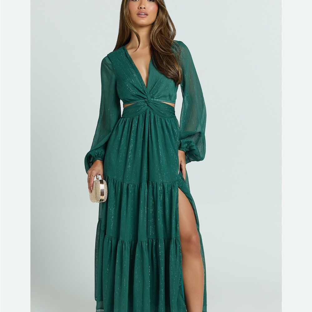 Showpo Green Maxi Dress